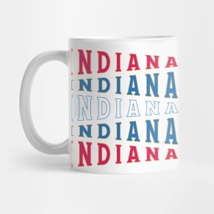 TEXT ART USA INDIANA Mug